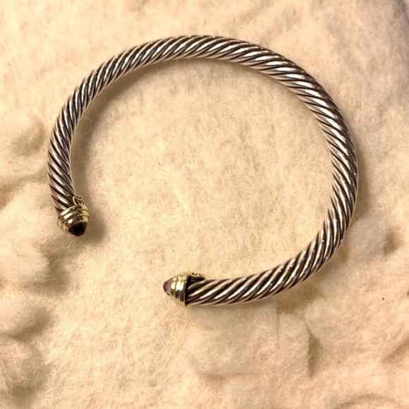 David yurman cable bracelet with amethyst and gold - Picture 5 of 8